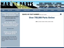 Tablet Screenshot of marinepartsexpress.com